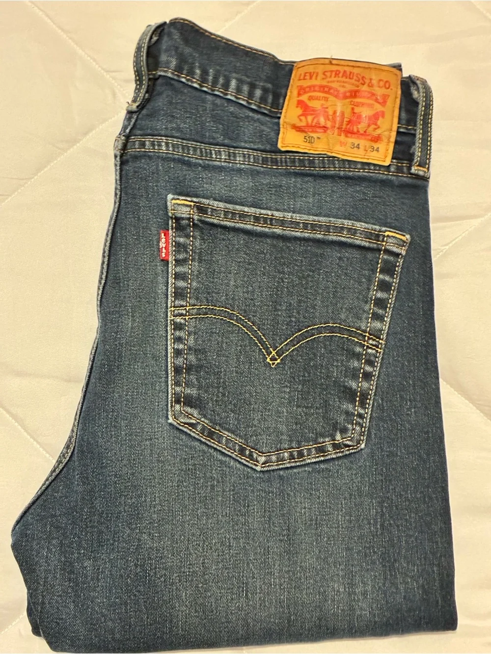 Levi's Men’s Slim Straight Jeans in Indigo Blue
